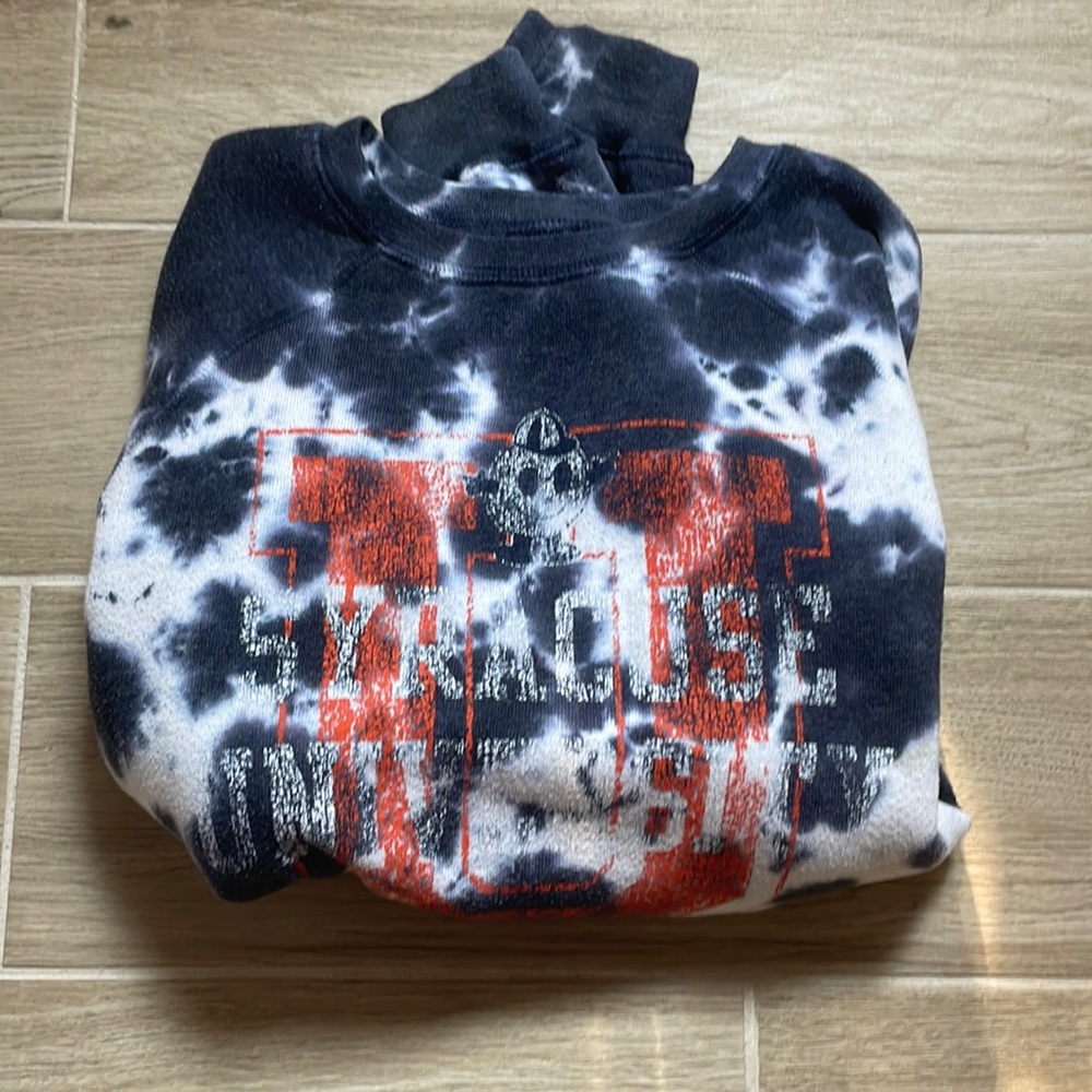 Syracuse tie dyed sweatshirt.
